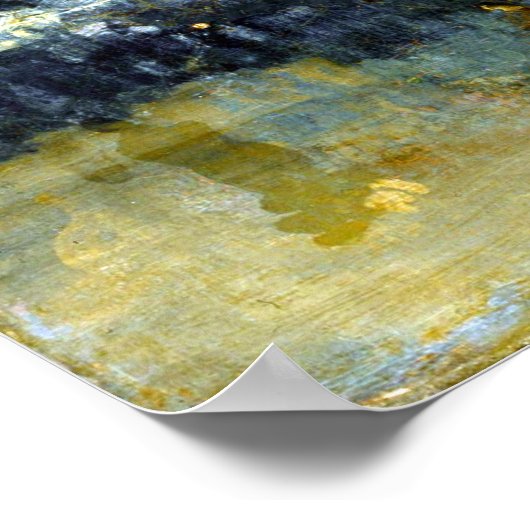 James Abbott McNeill Whistler Nocturne in Black Poster (Ecke)