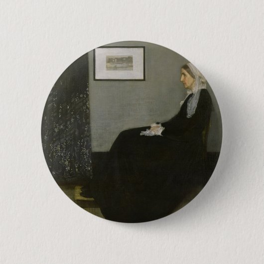 James Abbott Whistler - Pfeifermutter Button (Vorderseite)