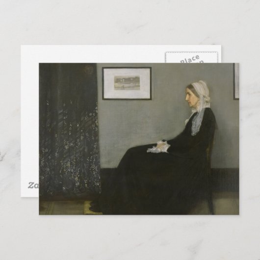 James Abbott Whistler - Pfeifermutter Postkarte (Vorne/Hinten)