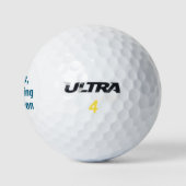 'James, Air Golfing Champion', lustig, Personalisi Golfball (Logo)