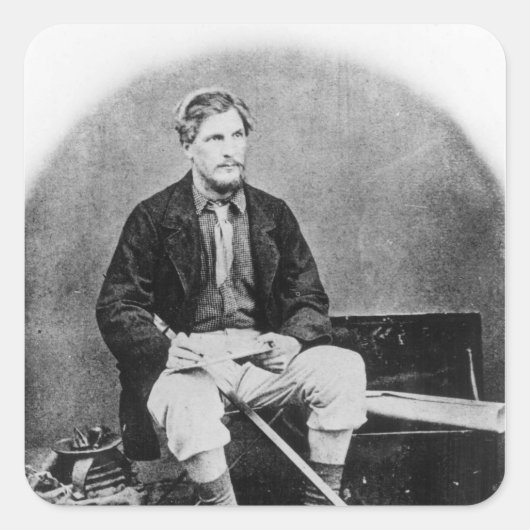 James Augustus Grant Quadratischer Aufkleber (Vorderseite)