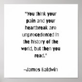 James Baldwin Quote Poster (Vorne)