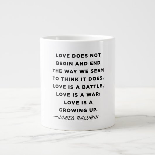 James Baldwin Quote Tasse (Vorderseite)