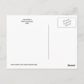 James Bard American Eagle Fine Art Postkarte (Rückseite)