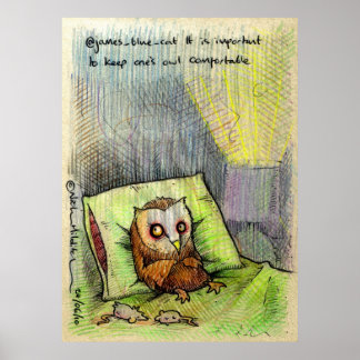 @james_blue_cat Irkafirka print Poster