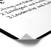 James, Boy Personalisiert Name Definition Poster (Ecke)