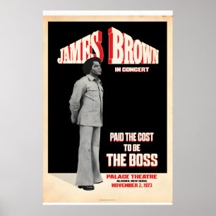 James Brown The Boss Musik Fan Grafikdesign Poster