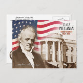 James Buchanan - 15. Präsident der USA Postkarte (Vorne/Hinten)
