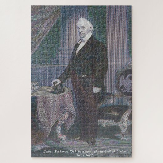 James Buchanan 15. Präsident von Amerika. Puzzle (Vertikal)