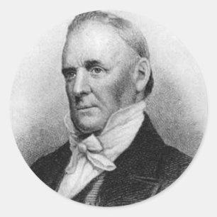 James Buchanan 15 Runder Aufkleber