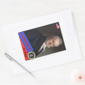 James Buchanan Baseball Card Rechteckiger Aufkleber (Umschlag)