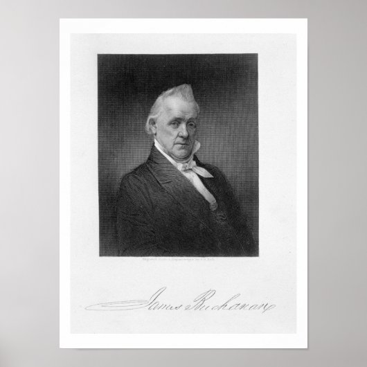 James Buchanan, graviert von Henry Bryan Hall (180 Poster (Vorne)