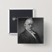 James Buchanan, graviert von Henry Bryan Hall Button (Vorne & Hinten)