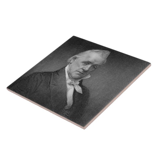 James Buchanan, graviert von Henry Bryan Hall Fliese (Seite)