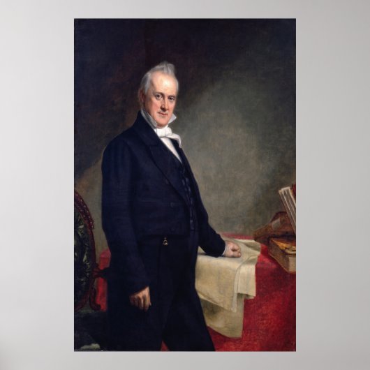 JAMES BUCHANAN Portrait von George P.A. Healy Poster (Vorne)