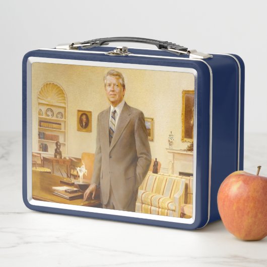 James Carter Weißes Haus Präsidentenportrait Metall Brotdose (Beispiel)