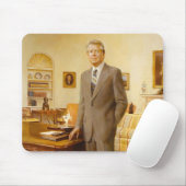 James Carter Weißes Haus Präsidentenportrait Mousepad (Mit Mouse)