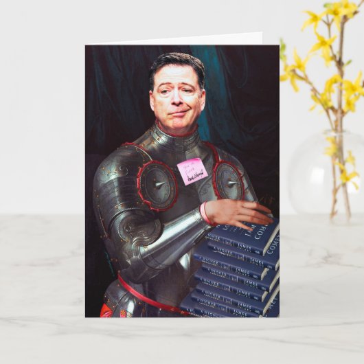 James Comey Chapter und Versus Birthday Card Karte (Gelbe Blume)