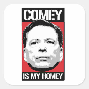 James Comey - Comey ist mein Heimatland - - Quadratischer Aufkleber