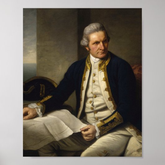 James Cook Portrait Poster (Vorne)