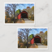 James Covered Bridge Mitteilungskarten (Vorne/Hinten)