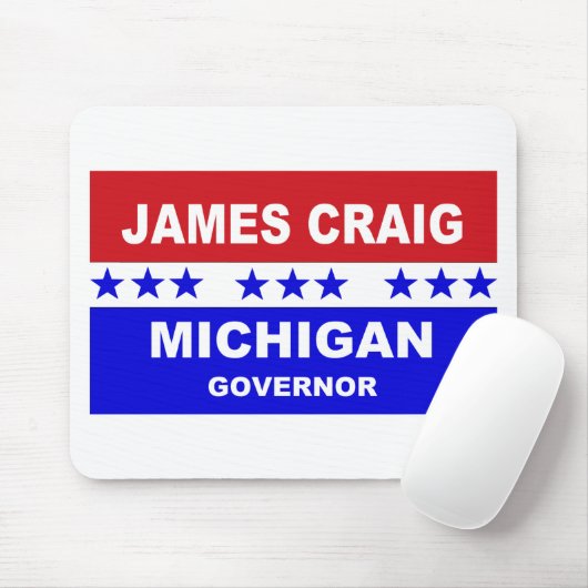 James Craig Michigan Governor Mousepad (Mit Mouse)