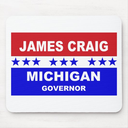 James Craig Michigan Governor Mousepad (Vorne)