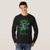 James Crushin' It Since Day One Astronaut Dinosaur T-Shirt (Vorne ganz)