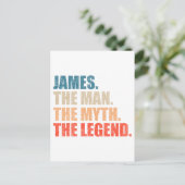 James Der Mann der Mythos der Legende Postkarte (Stehend Vorderseite)