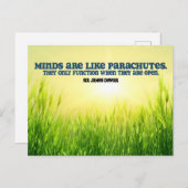 James Dewar Inspiration Zitat "Minds" Postkarte (Vorne/Hinten)