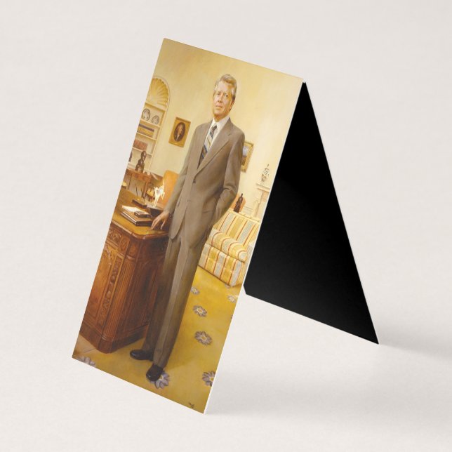 James Earl Carter Painted US-Präsident Portrait (Rückseite)