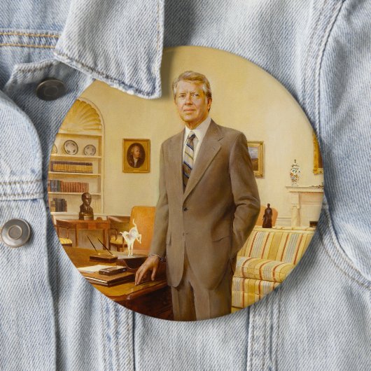 James Earl Carter Painted US-Präsident Portrait Button (Beispiel)