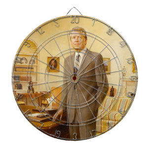 James Earl Carter Painted US-Präsident Portrait Dartscheibe