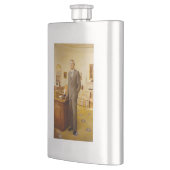 James Earl Carter Painted US-Präsident Portrait Flachmann (Links)