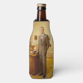 James Earl Carter Painted US-Präsident Portrait Flaschenkühler (Flaschenvorderseite)