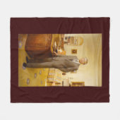 James Earl Carter Painted US-Präsident Portrait Fleecedecke (Vorderseite (Horizontal))