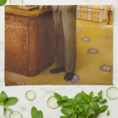 James Earl Carter Painted US-Präsident Portrait Geschirrtuch (Gefaltet)