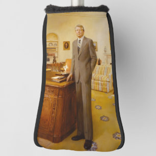 James Earl Carter Painted US-Präsident Portrait Golf Headcover