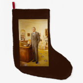 James Earl Carter Painted US-Präsident Portrait Großer Weihnachtsstrumpf (Vorderseite)