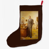 James Earl Carter Painted US-Präsident Portrait Großer Weihnachtsstrumpf (Rückseite)
