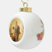 James Earl Carter Painted US-Präsident Portrait Keramik Kugel-Ornament (Rechts)