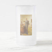 James Earl Carter Painted US-Präsident Portrait Mattglas Bierglas (Mittel)