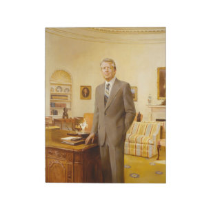James Earl Carter Painted US-Präsident Portrait Notizblock