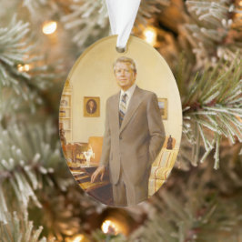 James Earl Carter Painted US-Präsident Portrait Ornament