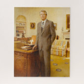 James Earl Carter Painted US-Präsident Portrait Puzzle (Vertikal)