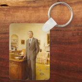 James Earl Carter Painted US-Präsident Portrait Schlüsselanhänger (Rückseite)