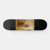 James Earl Carter Painted US-Präsident Portrait Skateboard (Horizontal)
