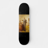 James Earl Carter Painted US-Präsident Portrait Skateboard (Vorne)