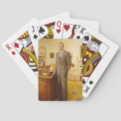 James Earl Carter Painted US-Präsident Portrait Spielkarten (Rückseite)