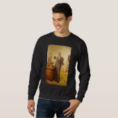 James Earl Carter Painted US-Präsident Portrait Sweatshirt (Vorne ganz)